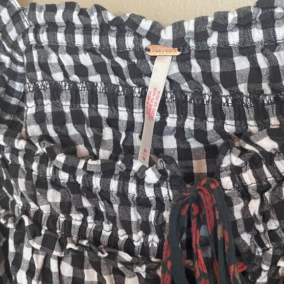 Free People Picnic Party Cropped Tank Top sz M - Picture 5 of 5